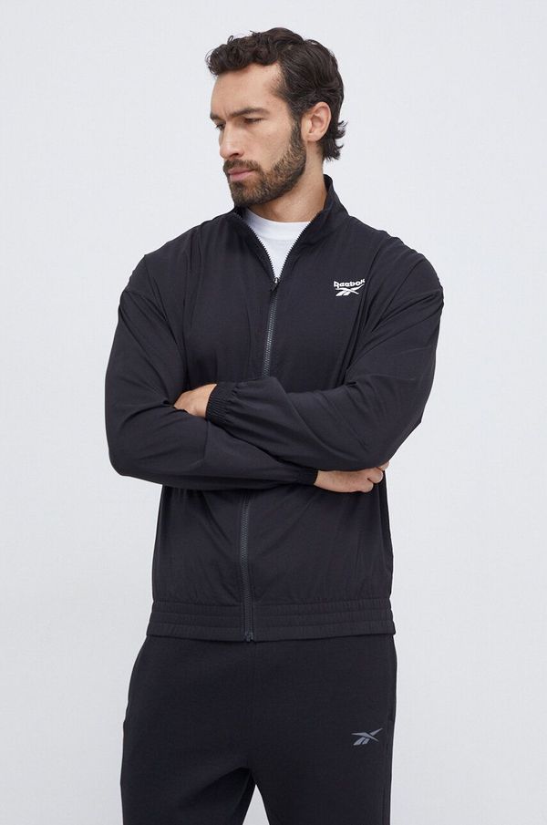 Reebok Dukserica Reebok za muškarce, boja: crna, s tiskom