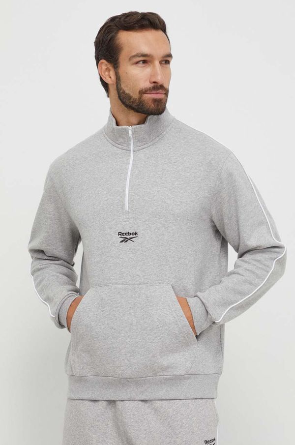 Reebok Dukserica Reebok za muškarce, boja: siva, melanž