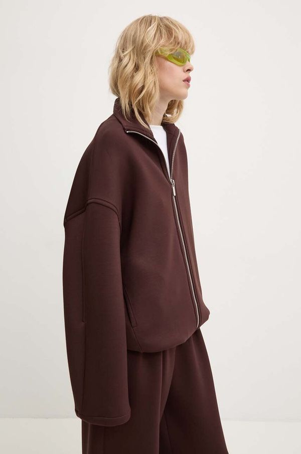 Remain Dukserica Remain Soft Zipped Jacket za žene, boja: smeđa, bez uzorka, 501932578