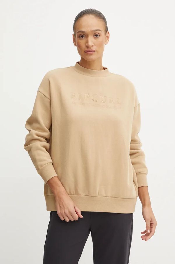 Rip Curl Dukserica Rip Curl PREMIUM SURF za žene, boja: bež, bez uzorka, GFEDV9