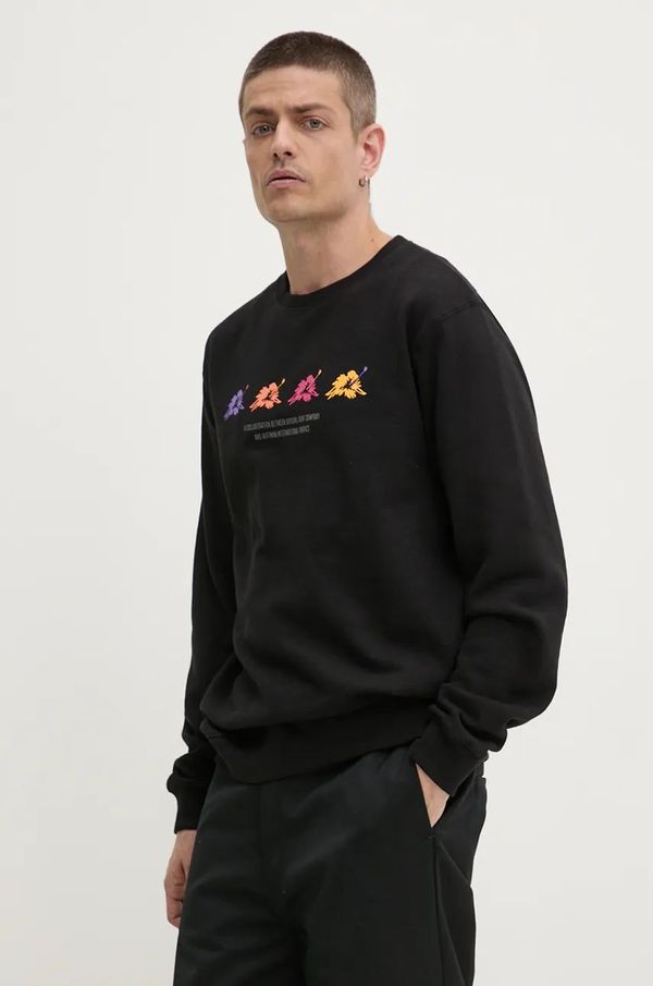 Rip Curl Dukserica Rip Curl SURF REVIVAL HOFFMAN za muškarce, boja: crna, s tiskom, 05RMFL