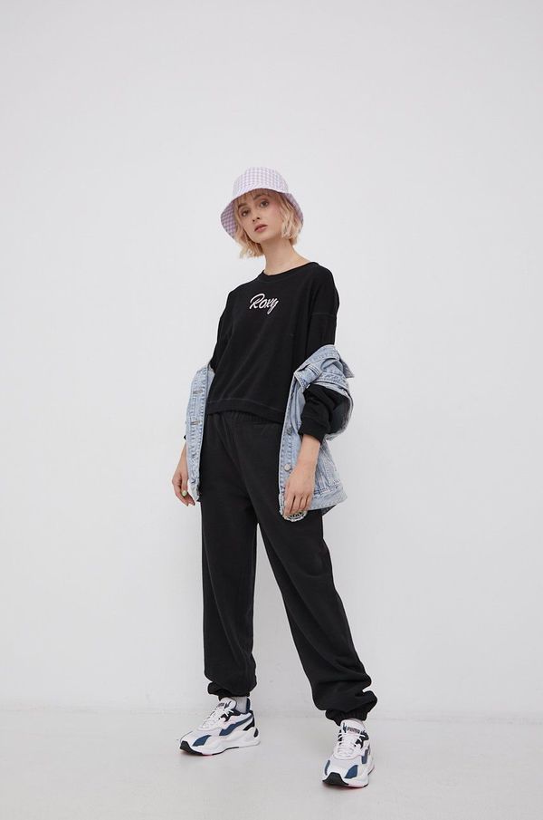 Roxy Dukserica Roxy za žene, boja: crna