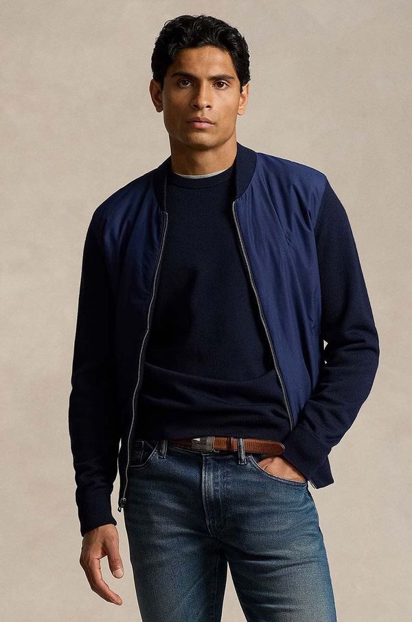 Polo Ralph Lauren Dukserica s dodatkom vune Polo Ralph Lauren boja: tamno plava, bez uzorka, 710951113