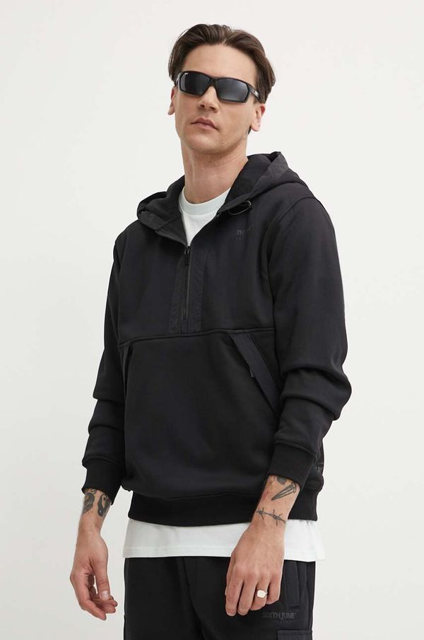 Sixth June Dukserica Sixth June za muškarce, boja: crna, s kapuljačom, bez uzorka