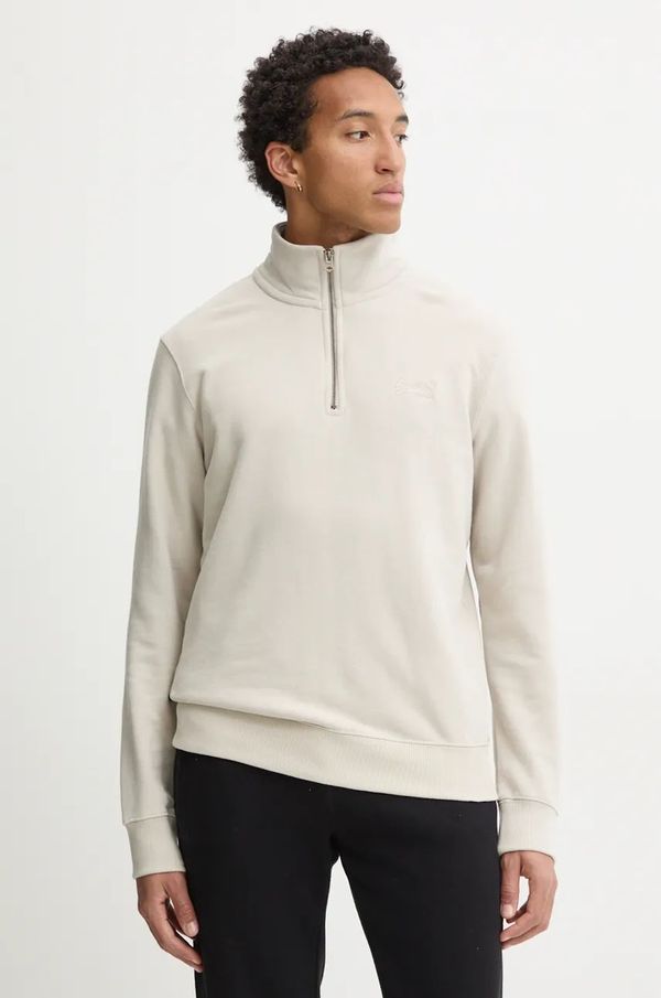 Superdry Dukserica Superdry za muškarce, boja: bež, bez uzorka, M2013750A-1LC