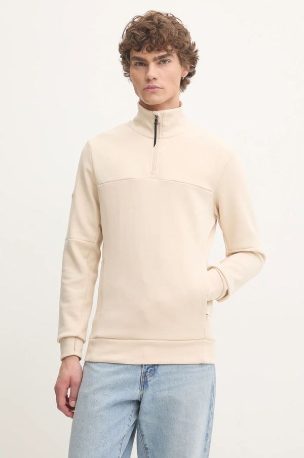 Superdry Dukserica Superdry za muškarce, boja: bež, bez uzorka, M2013961A-1YP