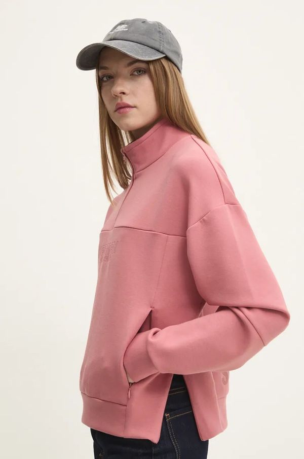 Superdry Dukserica Superdry za žene, boja: ružičasta, bez uzorka, W2012170A-9KS