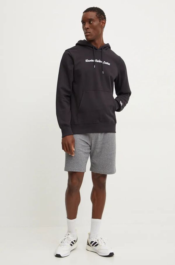 The North Face Dukserica The North Face Climb za muškarce, boja: crna, s kapuljačom, s tiskom, NF0A8AZV42I1