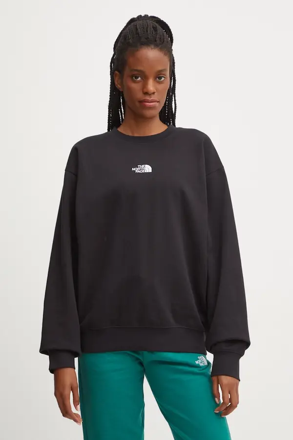 The North Face Dukserica The North Face Essential Crew za žene, boja: crna, s aplikacijom, NF0A89EPJK31