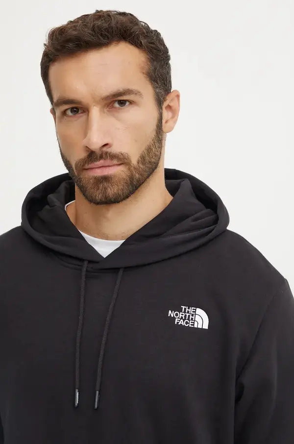 The North Face Dukserica The North Face Essential Hoodie za muškarce, boja: crna, s kapuljačom, bez uzorka, NF0A89ESJK31