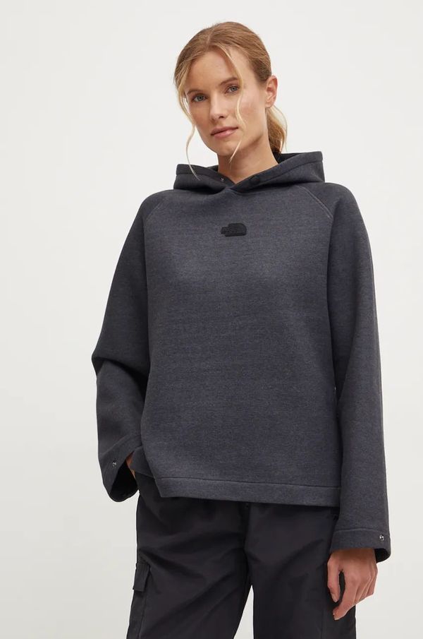 The North Face Dukserica The North Face Relaxed za žene, boja: siva, s kapuljačom, bez uzorka, NF0A89C0KS71