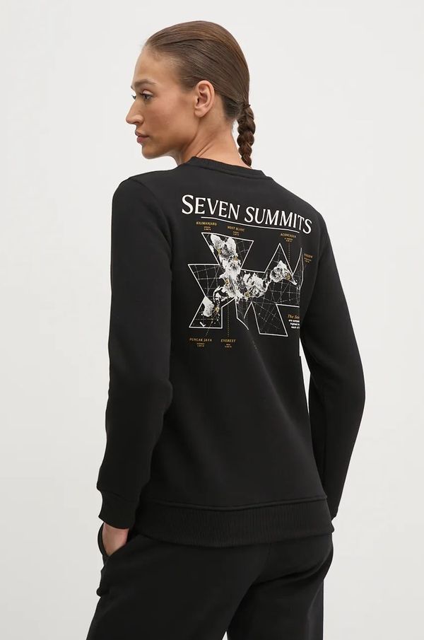 The North Face Dukserica The North Face Topographic za žene, boja: crna, s tiskom, NF0A89CNJK31