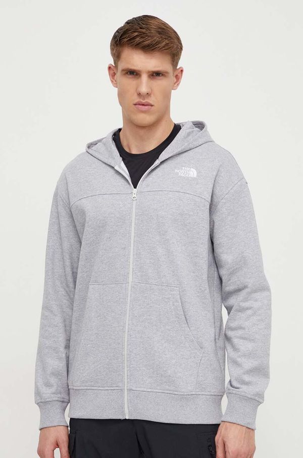 The North Face Dukserica The North Face za muškarce, boja: siva, s kapuljačom, melanž