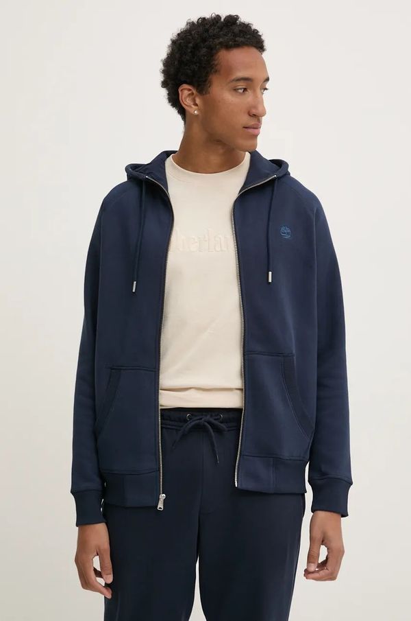 Timberland Dukserica Timberland za muškarce, boja: tamno plava, s kapuljačom, bez uzorka, TB0A2BNBZ021