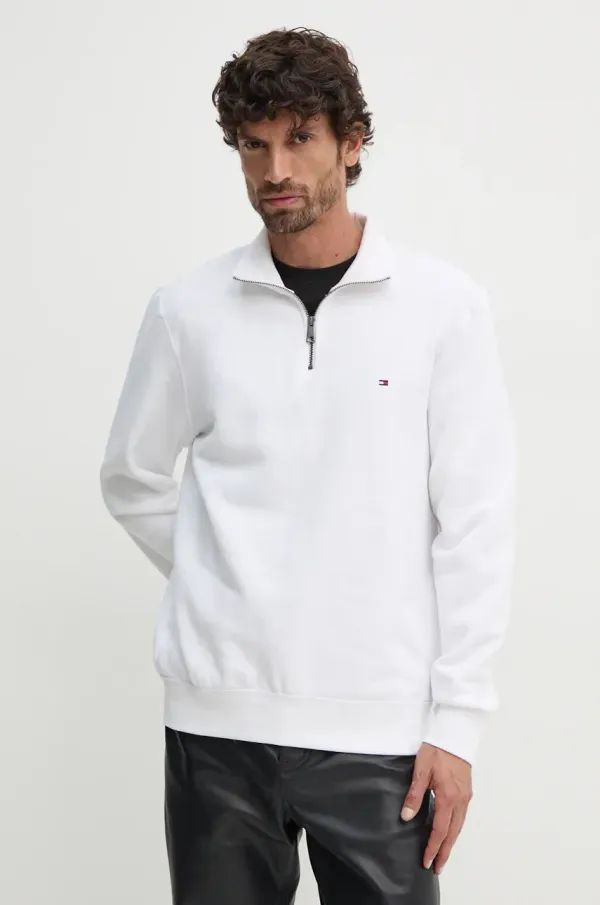 Tommy Hilfiger Dukserica Tommy Hilfiger za muškarce, boja: bijela, bez uzorka, MW0MW37233