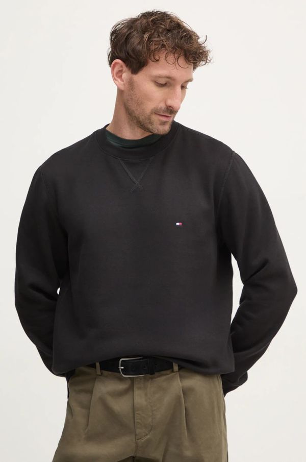 Tommy Hilfiger Dukserica Tommy Hilfiger za muškarce, boja: crna, bez uzorka, MW0MW37232