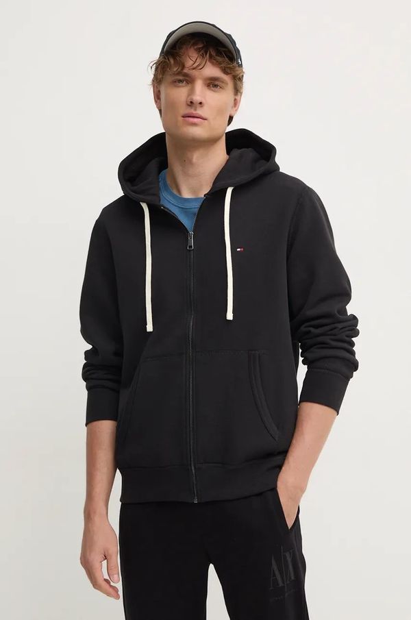 Tommy Hilfiger Dukserica Tommy Hilfiger za muškarce, boja: crna, s kapuljačom, bez uzorka, MW0MW37234