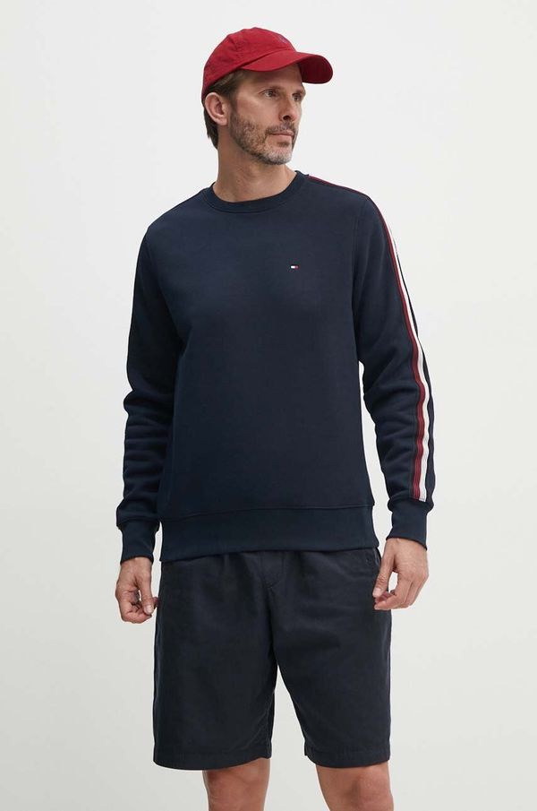 Tommy Hilfiger Dukserica Tommy Hilfiger za muškarce, boja: tamno plava, s aplikacijom, MW0MW35569