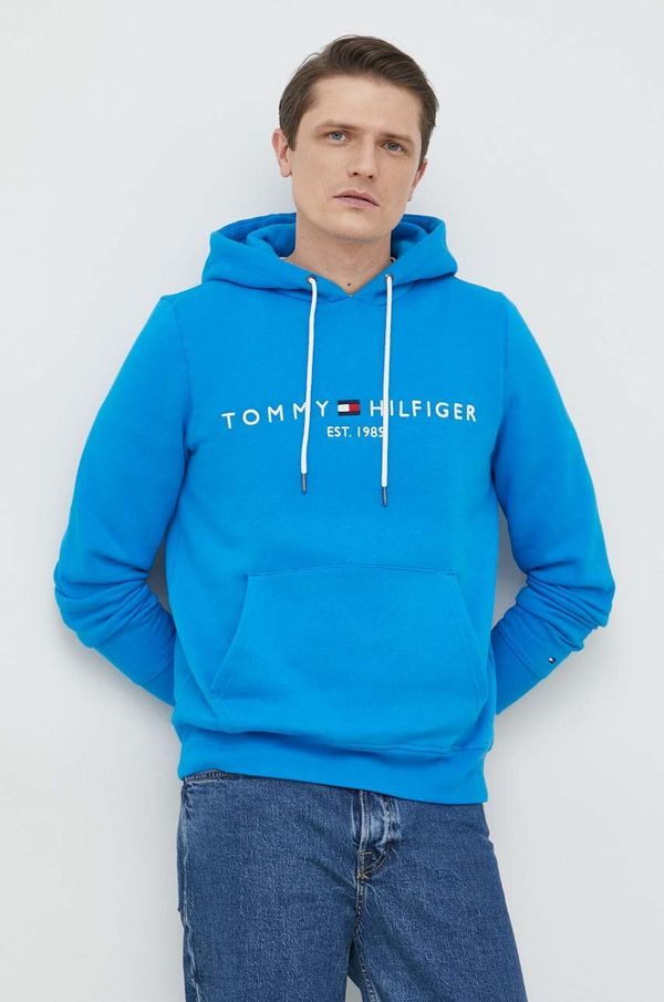 Tommy Hilfiger Dukserica Tommy Hilfiger za muškarce, s kapuljačom, s aplikacijom
