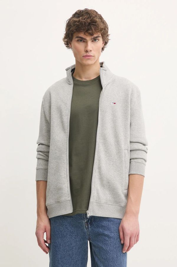 Tommy Jeans Dukserica Tommy Jeans za muškarce, boja: siva, melanž, DM0DM20340