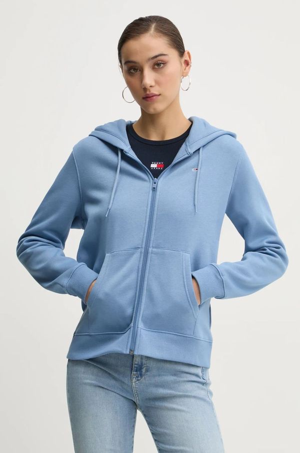 Tommy Jeans Dukserica Tommy Jeans za žene, s kapuljačom, bez uzorka, DW0DW19729