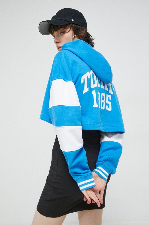 Tommy Jeans Dukserica Tommy Jeans za žene, s kapuljačom, s uzorkom