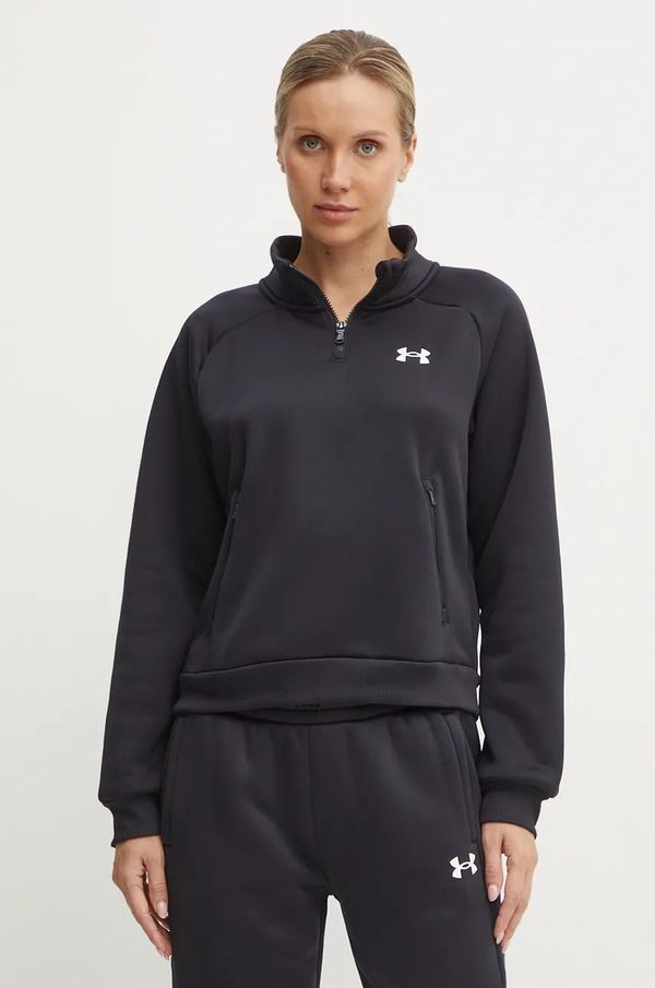 Under Armour Dukserica Under Armour Armour Fleece Pro za žene, boja: crna, bez uzorka, 1386505