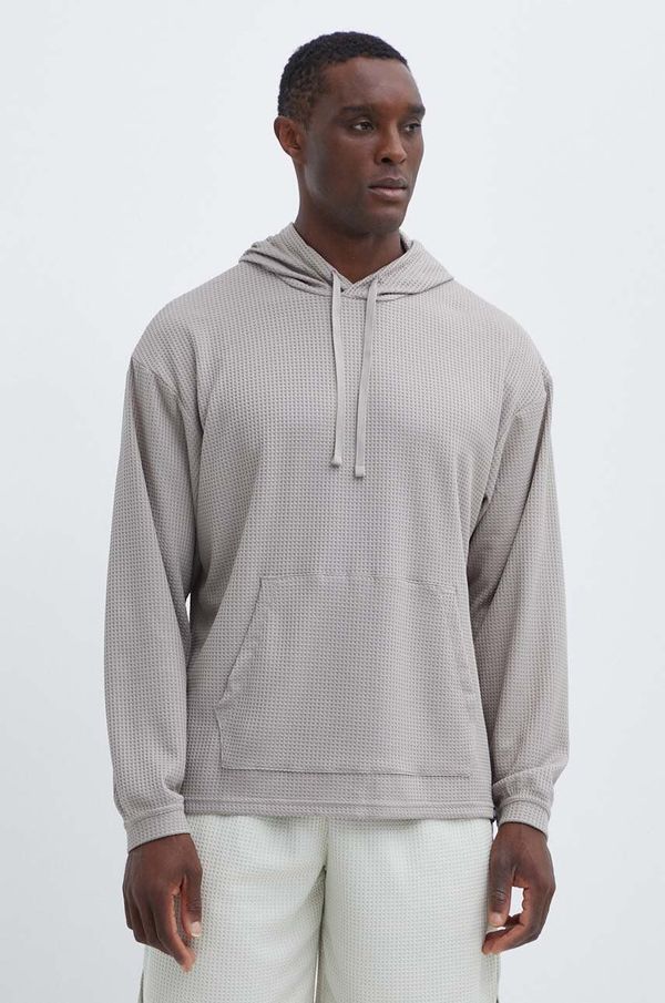 Under Armour Dukserica Under Armour za muškarce, boja: bež, s kapuljačom, bez uzorka