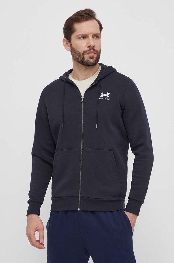 Under Armour Dukserica Under Armour za muškarce, boja: crna, s kapuljačom, bez uzorka