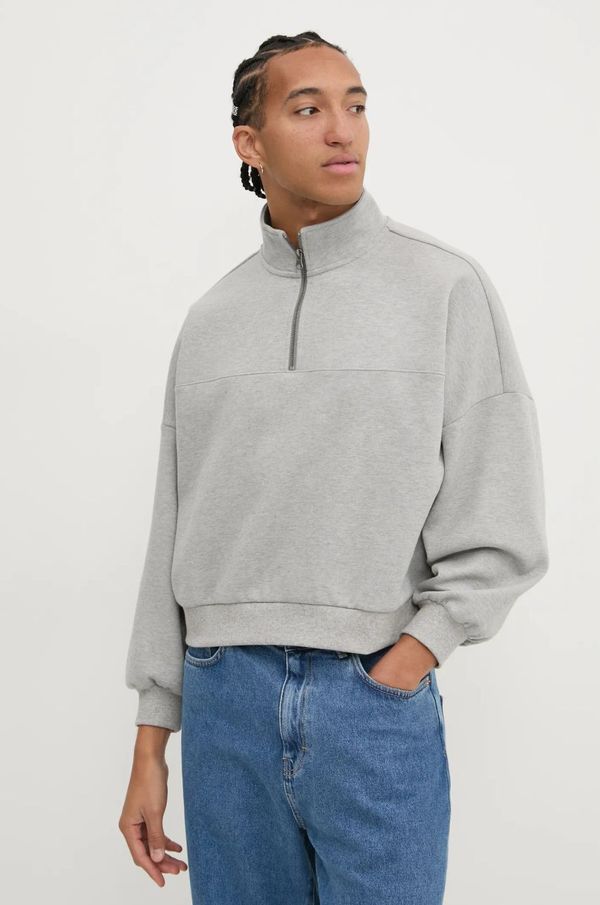 Vans Dukserica Vans za žene, boja: siva, bez uzorka, VN000J4J02F1