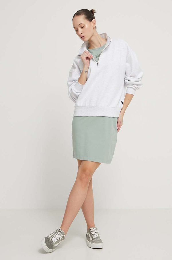 Vans Dukserica Vans za žene, boja: siva, melanž