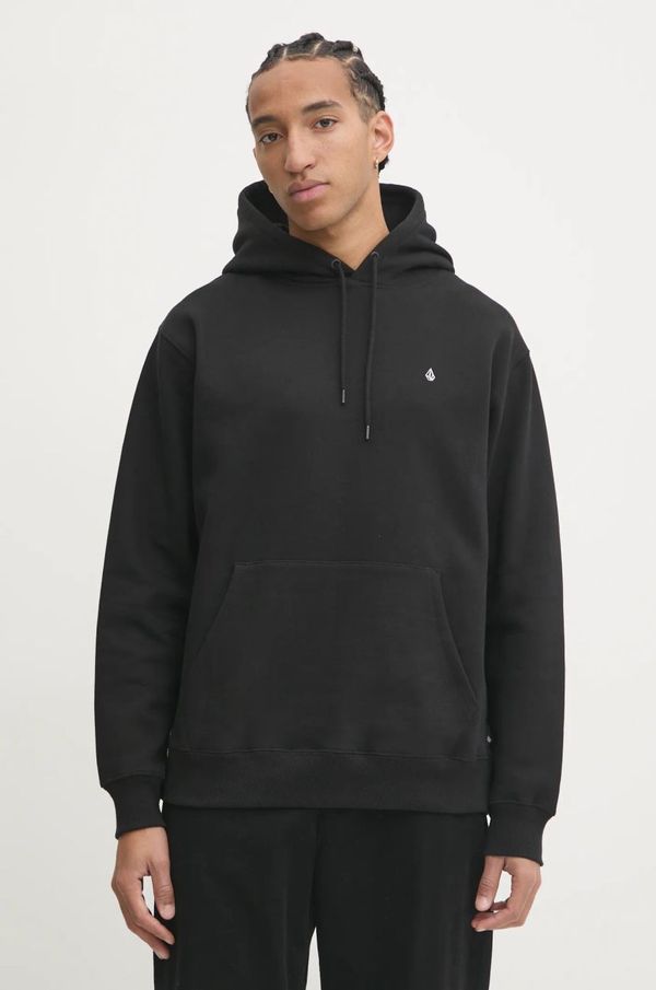 Volcom Dukserica Volcom za muškarce, boja: crna, s kapuljačom, bez uzorka, A4132418