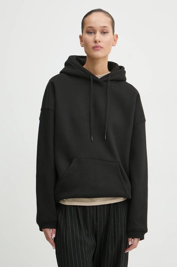 Volcom Dukserica Volcom za žene, boja: crna, s kapuljačom, bez uzorka, B4132412