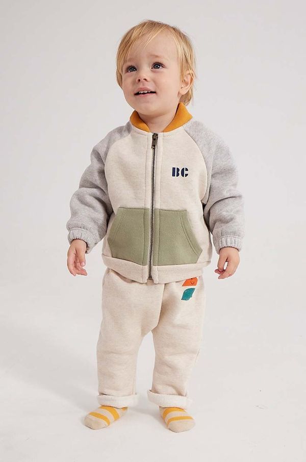 Bobo Choses Dukserica za bebe Bobo Choses boja: bež, s aplikacijom