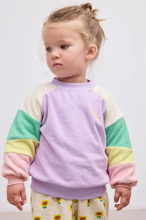 Bobo Choses Dukserica za bebe Bobo Choses boja: ljubičasta, 125AB027