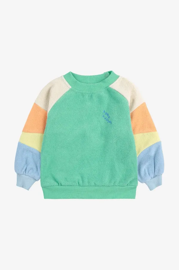 Bobo Choses Dukserica za bebe Bobo Choses boja: zelena, s uzorkom, 125AB028