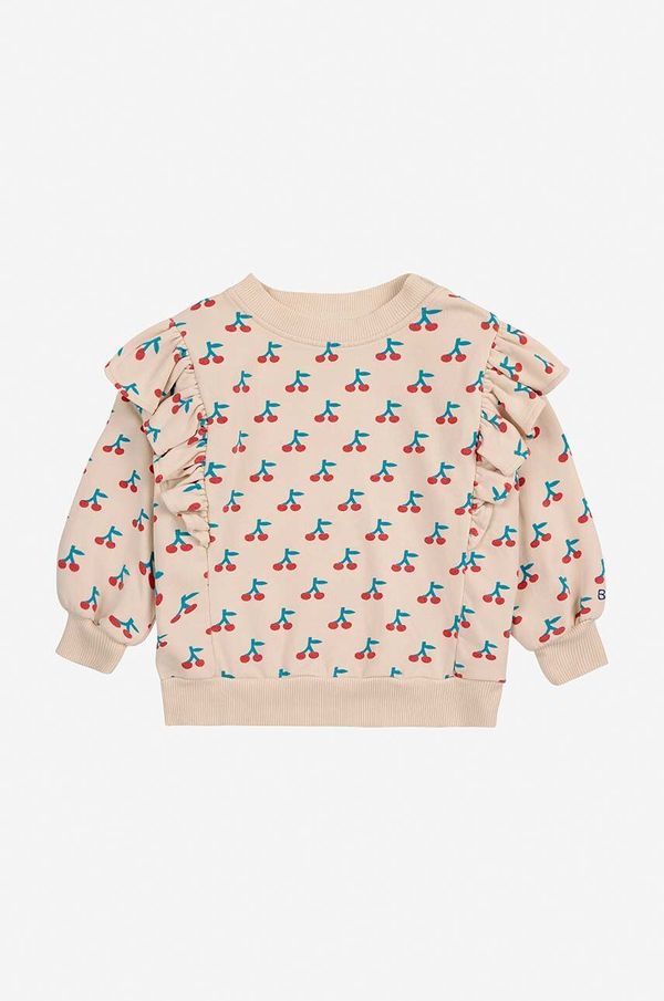 Bobo Choses Dukserica za bebe Bobo Choses Cherry boja: bež, s uzorkom, 224AB038