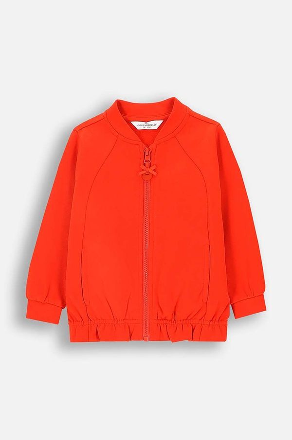 Coccodrillo Dukserica za bebe Coccodrillo boja: crvena, bez uzorka, CUTE GIRL NEWBORN