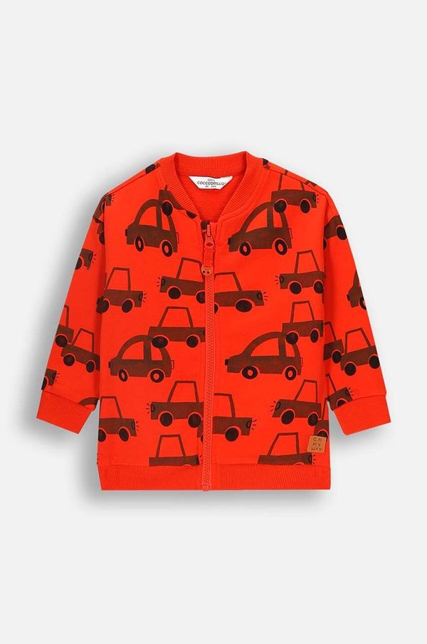 Coccodrillo Dukserica za bebe Coccodrillo boja: crvena, s uzorkom, MY WAY BOY NEWBORN