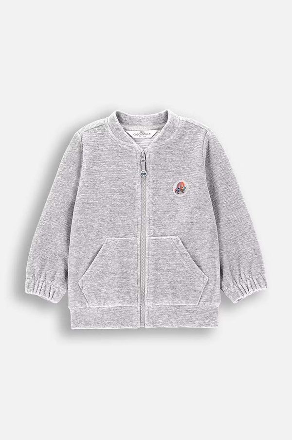 Coccodrillo Dukserica za bebe Coccodrillo boja: siva, bez uzorka, MY WAY BOY NEWBORN