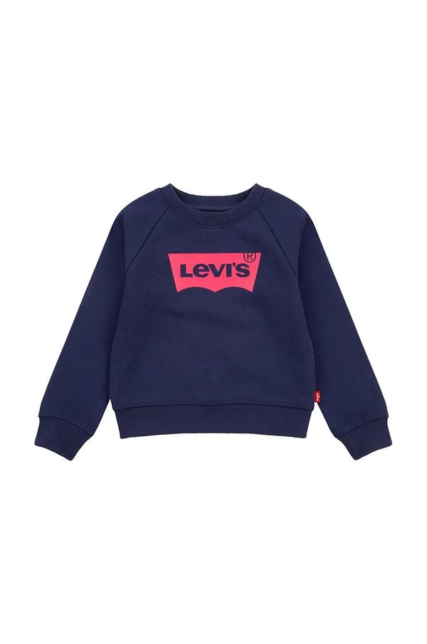 Levi's Dukserica za bebe Levi's boja: tamno plava, s tiskom