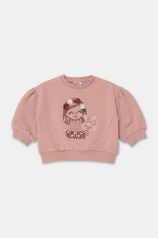 Mayoral Dukserica za bebe Mayoral boja: ružičasta, s aplikacijom, 2476