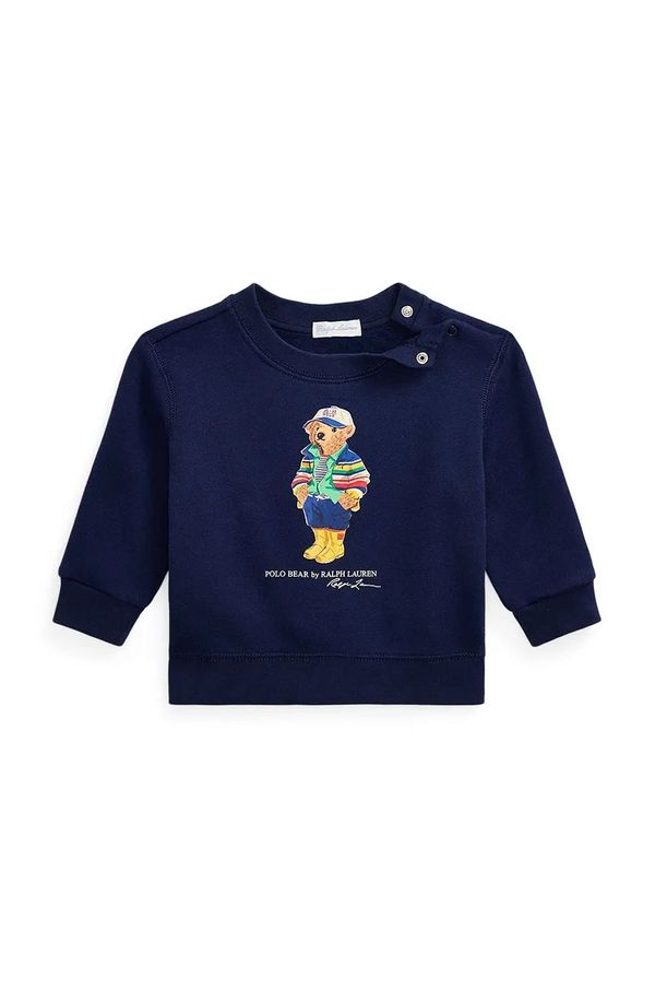Polo Ralph Lauren Dukserica za bebe Polo Ralph Lauren boja: tamno plava, s tiskom, 320975028001
