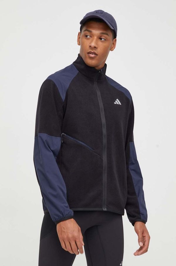 adidas Performance Dukserica za trčanje adidas Performance Ultimate Running boja: crna, s uzorkom