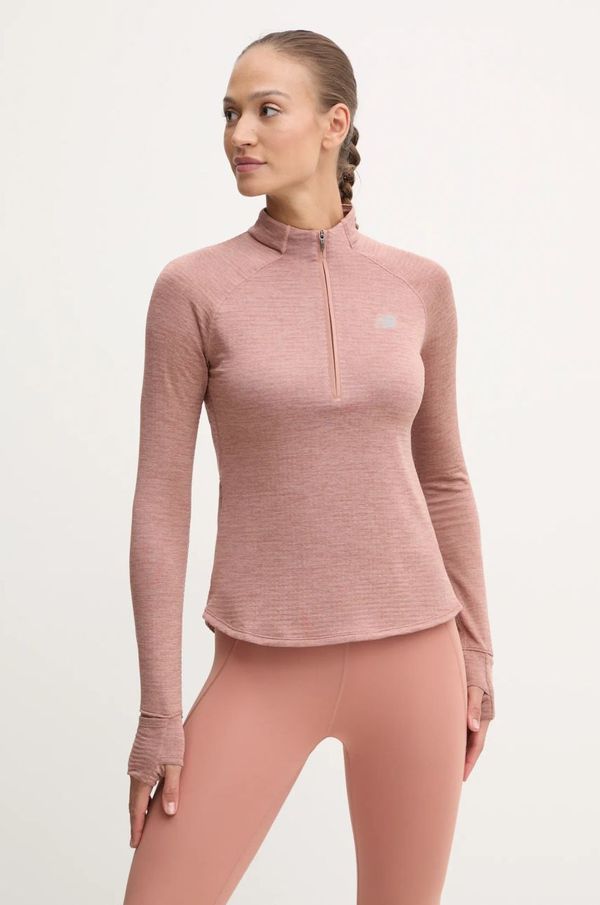 New Balance Dukserica za trčanje New Balance Athletics Heat Grid boja: narančasta, WT43200SWA