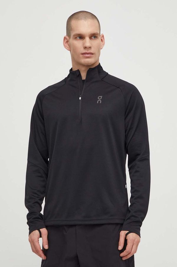 On-running Dukserica za trčanje On-running Climate boja: crna, bez uzorka