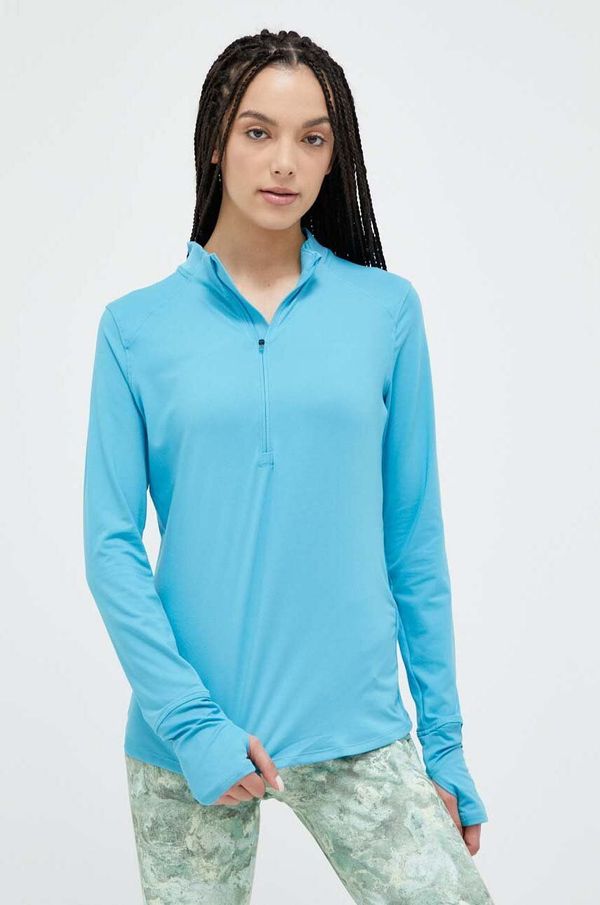 Under Armour Dukserica za trčanje Under Armour Qualifier Run 2.0 boja: tirkizna, glatka