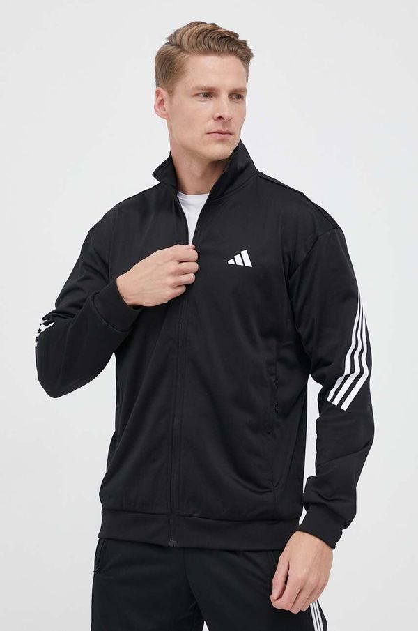adidas Performance Dukserica za trening adidas Performance 3-Stripes boja: crna, s tiskom
