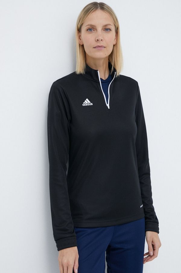 Adidas Dukserica za trening adidas Performance Entrada 22 za žene, boja: crna, glatka