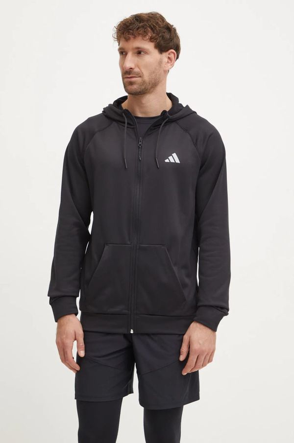 adidas Performance Dukserica za trening adidas Performance Game and Go boja: crna, s kapuljačom, bez uzorka, IM7489